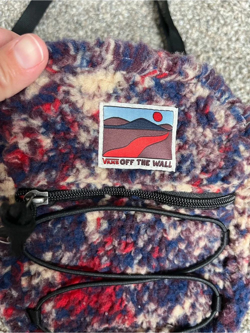 Vans Multicolor Fuzzy Crossbody Bag